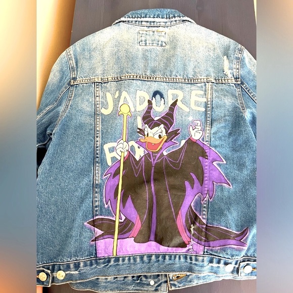 Forever 21 Womens Large Denim Jacket~Rock n Roll - Picture 4 of 13